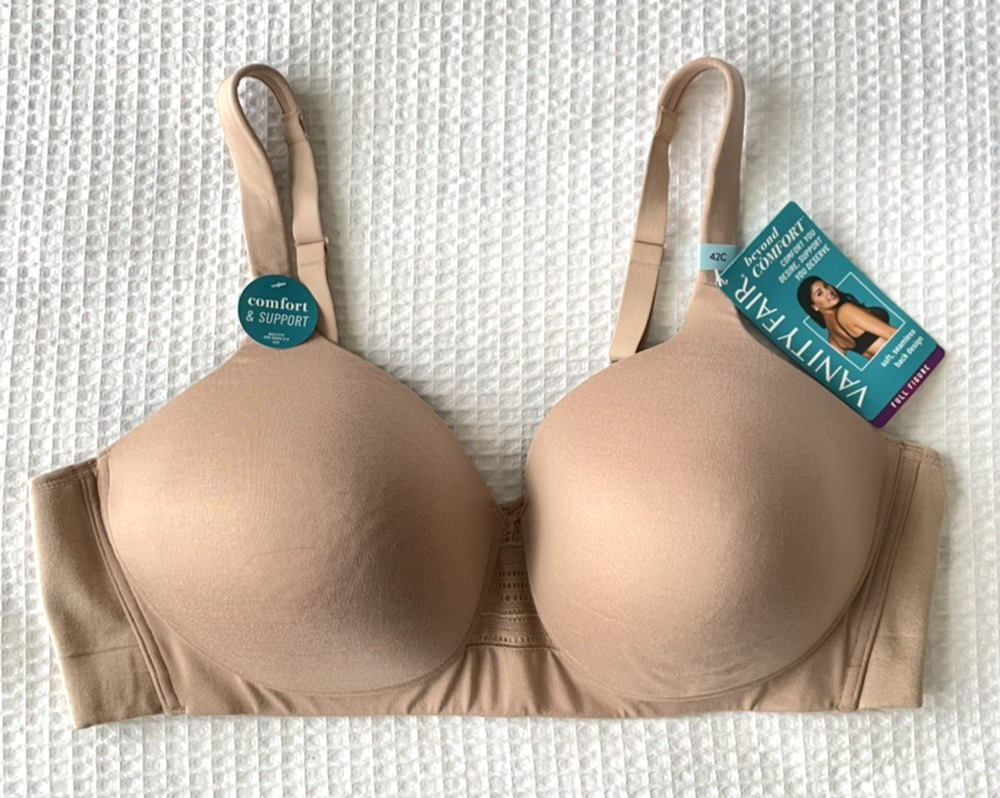 NWT Vanity Fair Size 42C Bra 71282 Beauty Back Smoother Full Figure